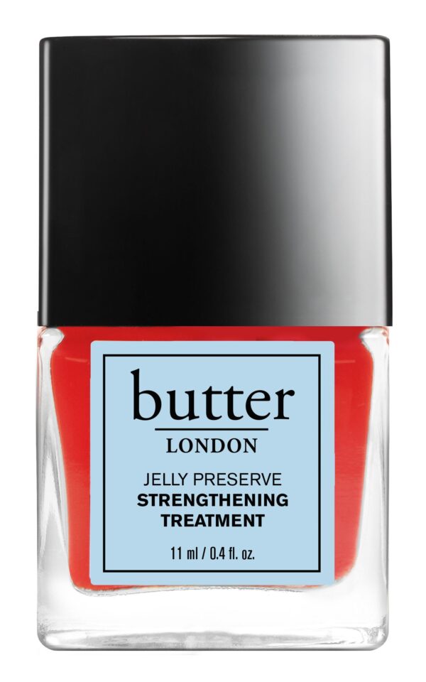 butter LONDON | Strawberry Rhubarb Jelly Nail Treatment - poloprůhledný posilující lak na nehty